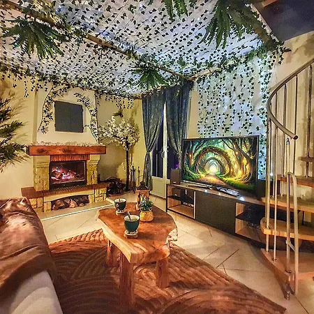 度假居 La Foret Enchantee - Maison Avec Cheminee Et Jardin